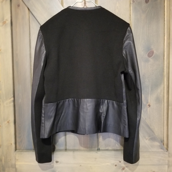 Emerson Rose Leather Merino Wool Blazer Jacket XL - Picture 8 of 13